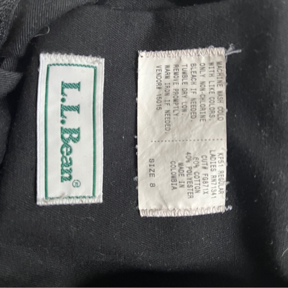 Ll Bean black mini skirt - Picture 2 of 4